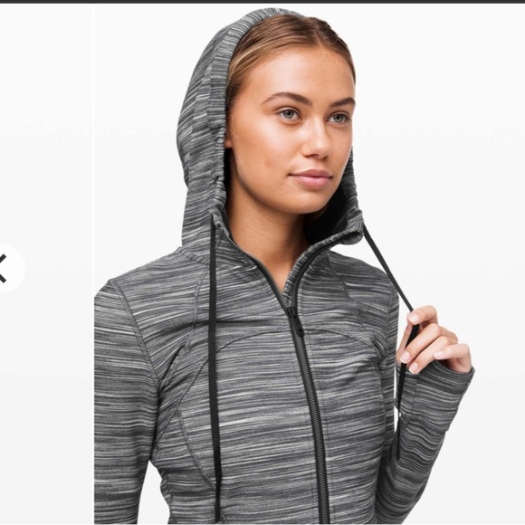Lululemon Hooded Define Jacket *Nulu Heathered Black/White/Black size 6 - Picture 8 of 15